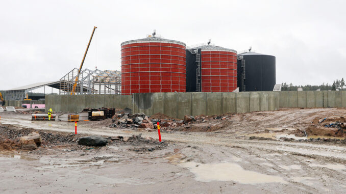 Landets största biogasanläggning tar nu form